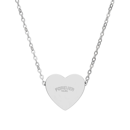 Personalized Heart Necklace – Custom Engraved Jewelry Gift