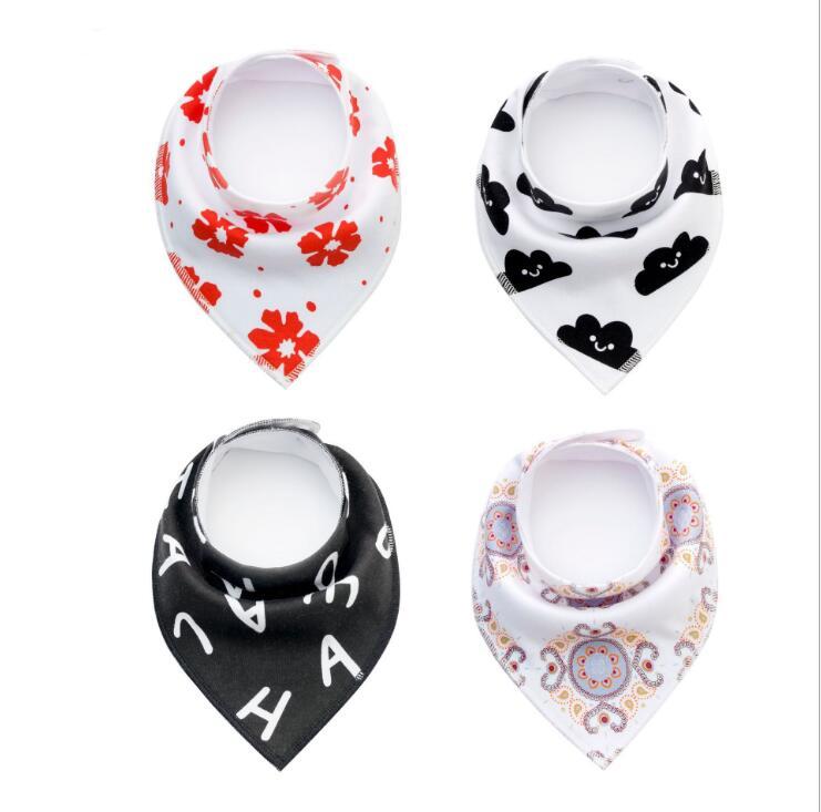 Colorful 4pcs Cotton Baby Bandana Bibs