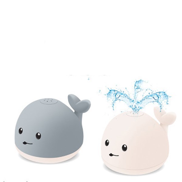 Beautiful Baby Cartoon Whale LED Bath Toy