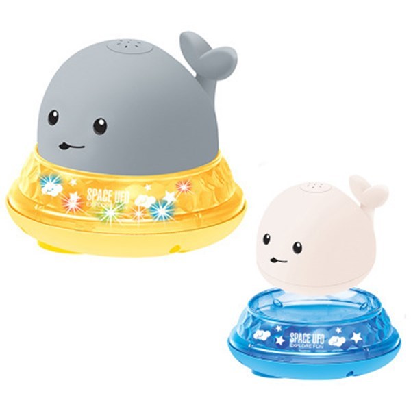 Beautiful Baby Cartoon Whale LED Bath Toy
