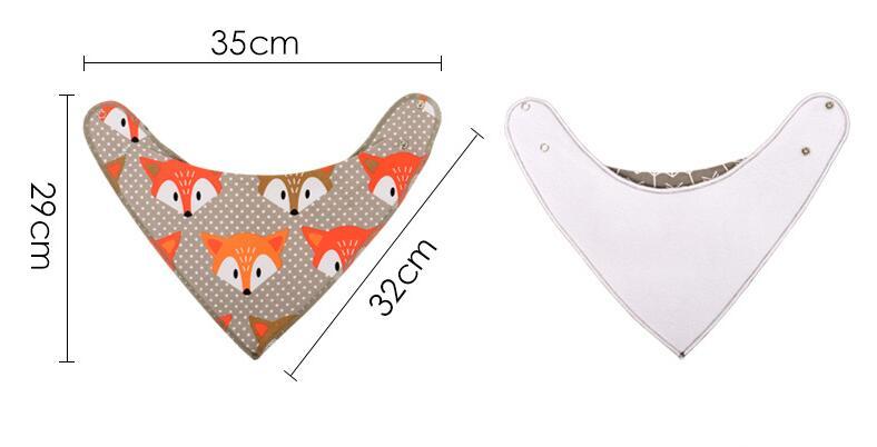 Colorful 4pcs Cotton Baby Bandana Bibs