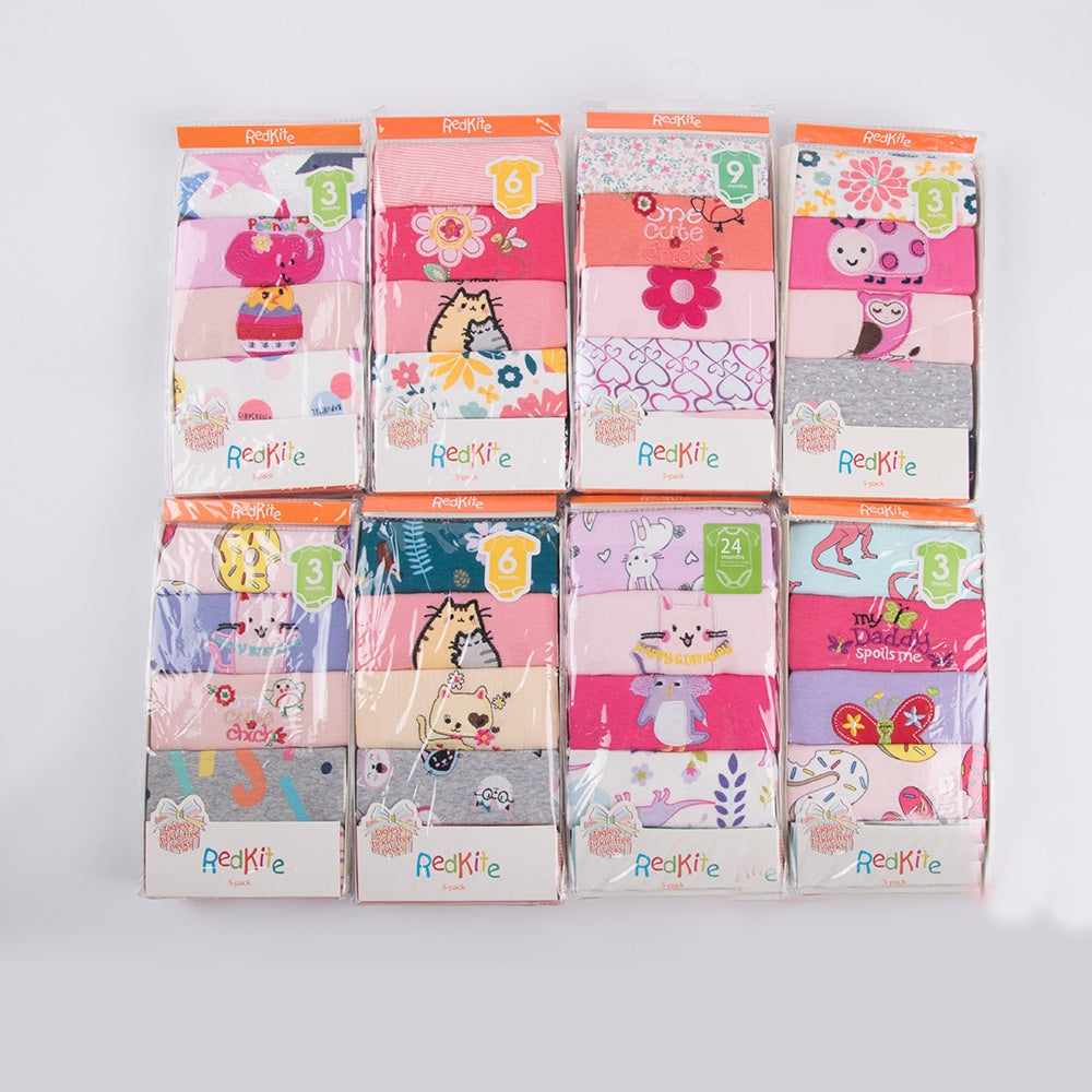 Baby Triangle Harmony Bibs (5-Piece Set)