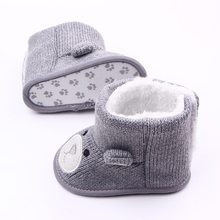 Wholesale Autumn Winter Bear Knit Baby Boots