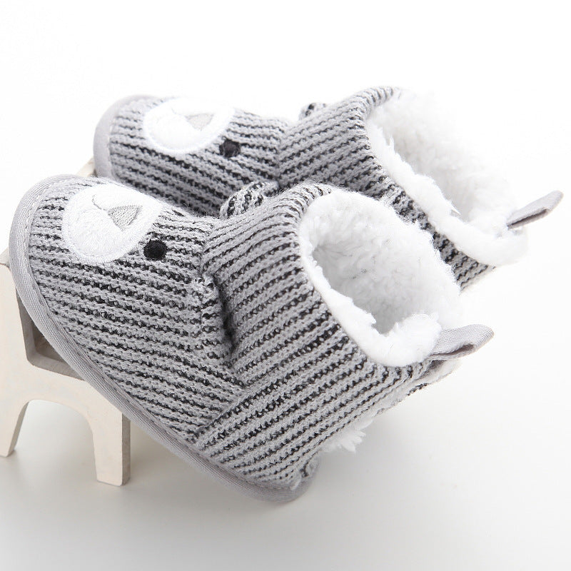 Wholesale Autumn Winter Bear Knit Baby Boots