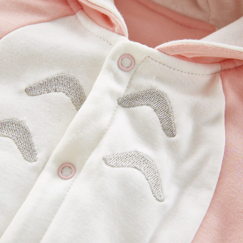 Hooded Cotton Padded Baby Romper