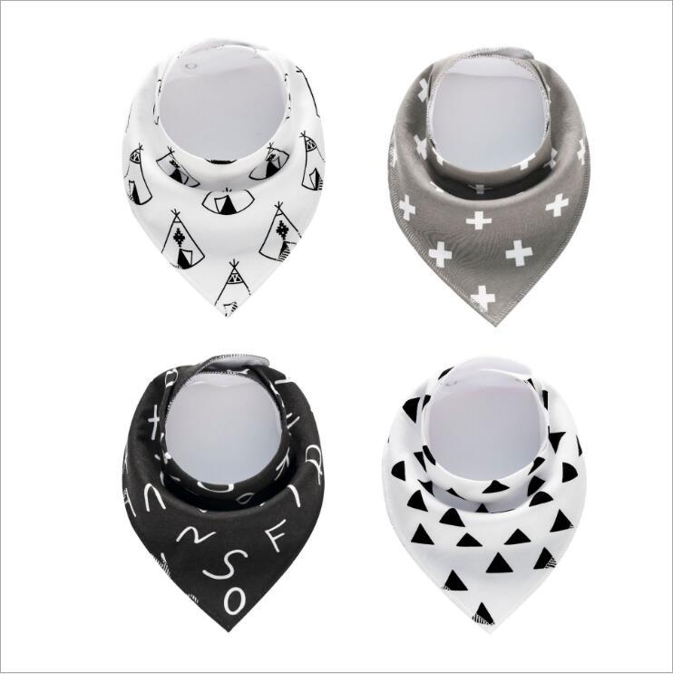 Colorful 4pcs Cotton Baby Bandana Bibs