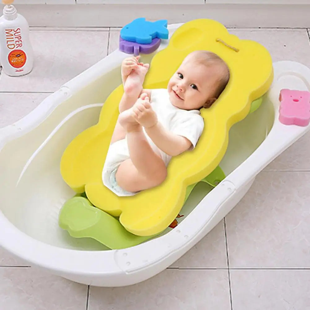 Non-Slip Baby Bath Support Pad | Soft Infant Shower Cushion & Portable Bath Mat
