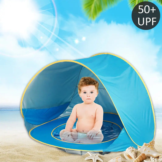Infant Beach Tent with Pool – UV-Protecting Waterproof Sun Shelter