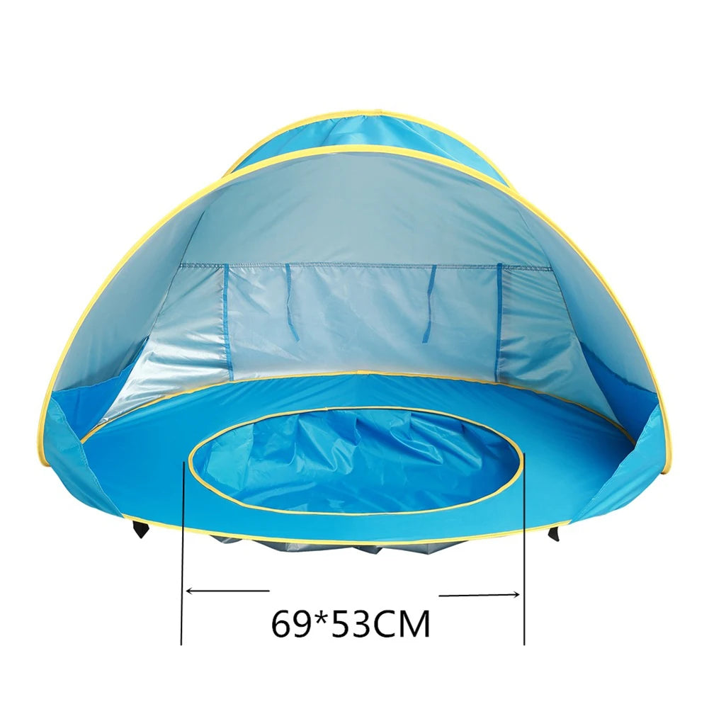 Infant Beach Tent with Pool – UV-Protecting Waterproof Sun Shelter