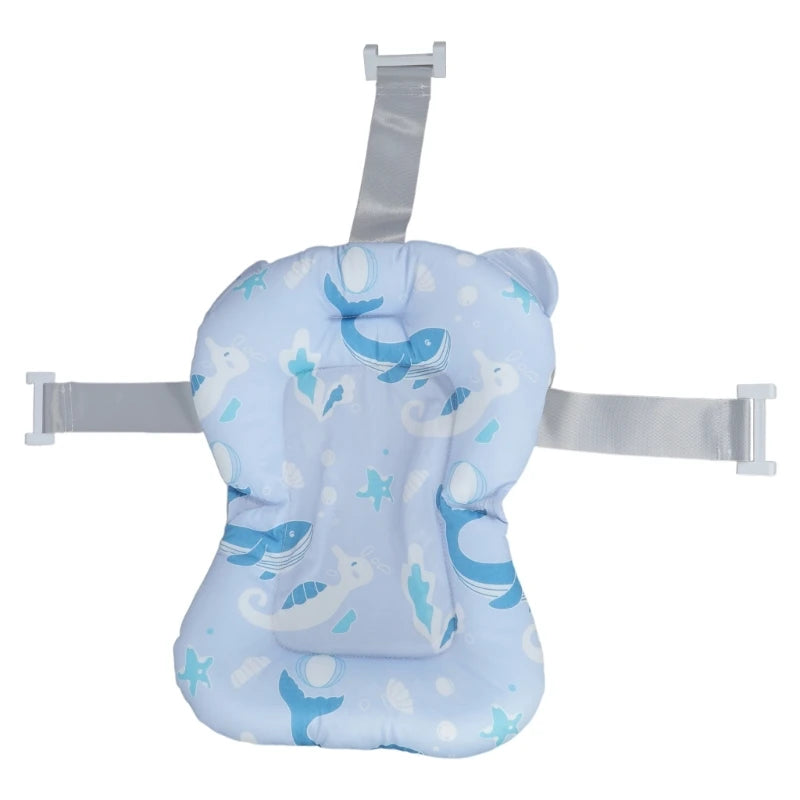 Portable Baby Bath Cushion | Soft Anti-Slip Floating Safety Mat for Newborns