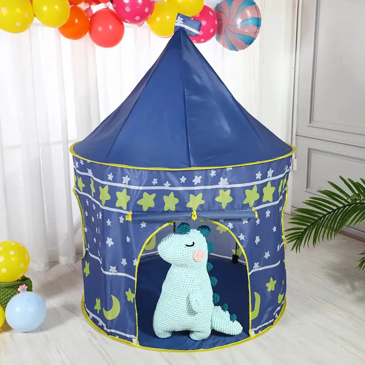 Night Sky Kids Play Tent – Cute Castle for Boys & Girls