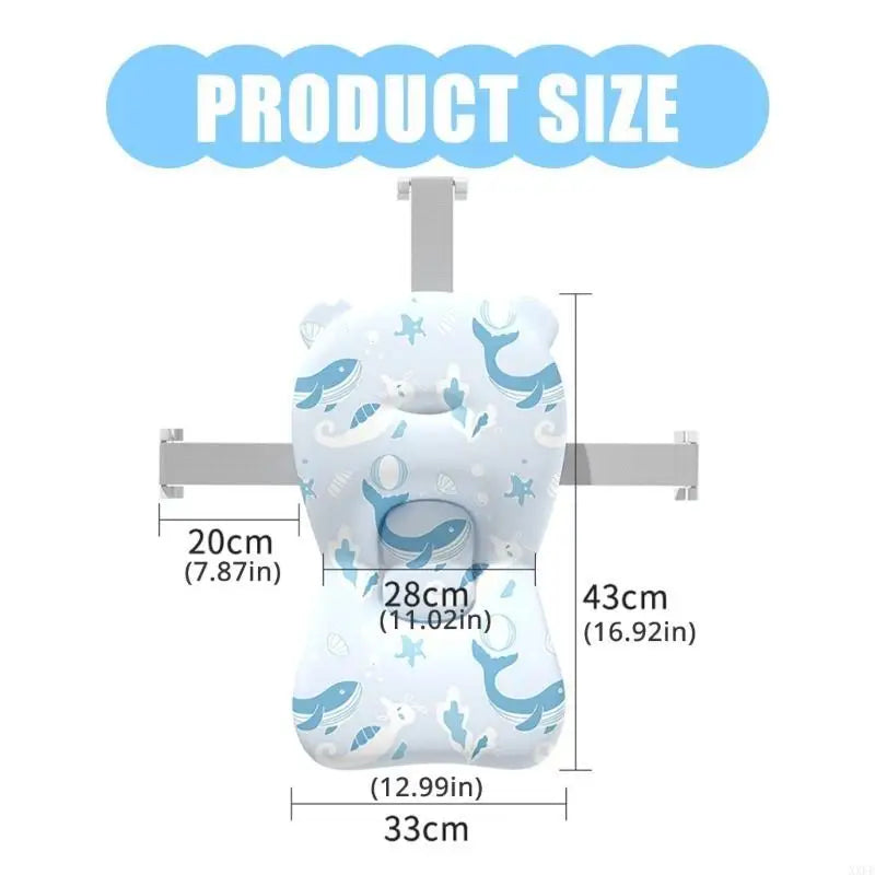 Portable Baby Bath Cushion | Soft Anti-Slip Floating Safety Mat for Newborns