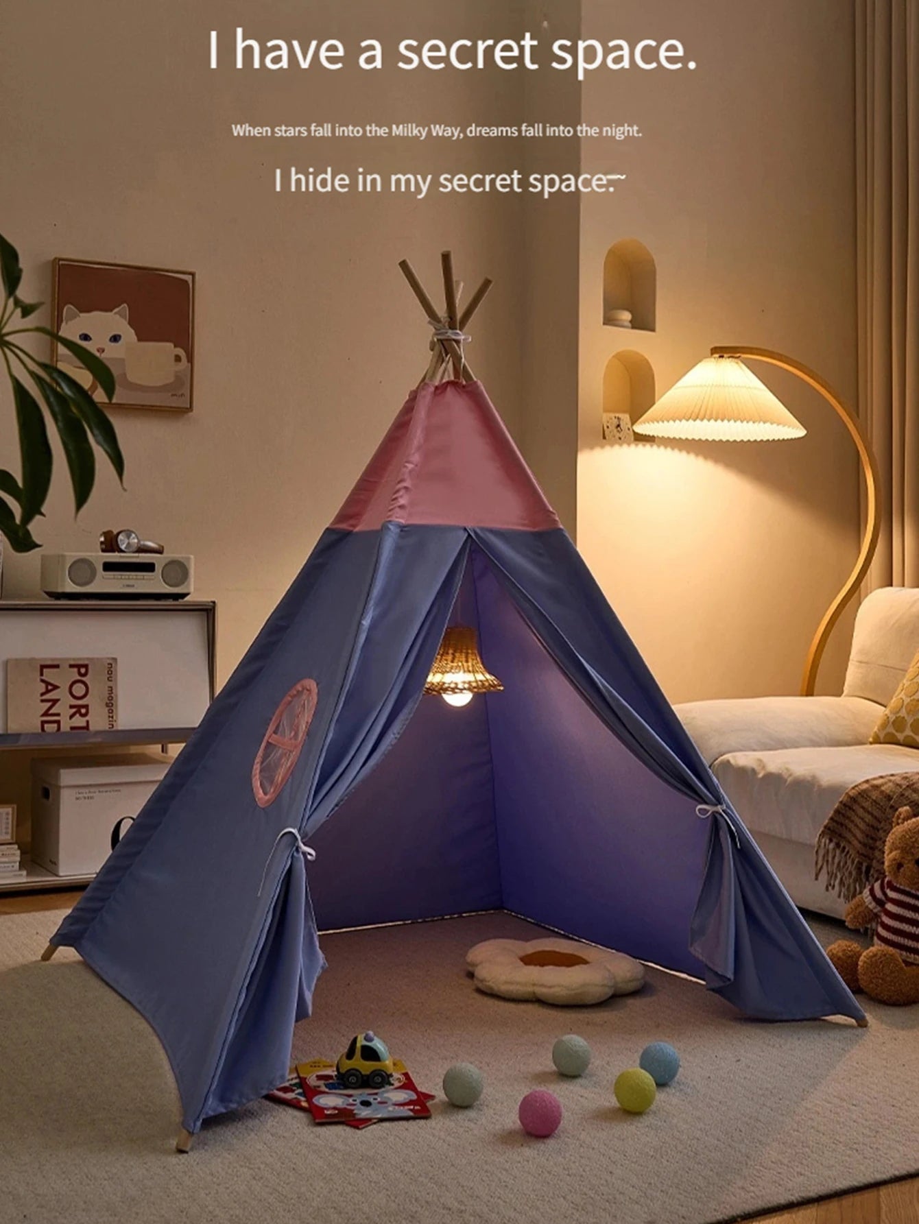Kids Playhouse Tent – 1.6M Indoor & Outdoor Teepee