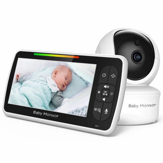 Babystar 5″ Video Baby Monitor with PTZ Camera & Two-Way Audio