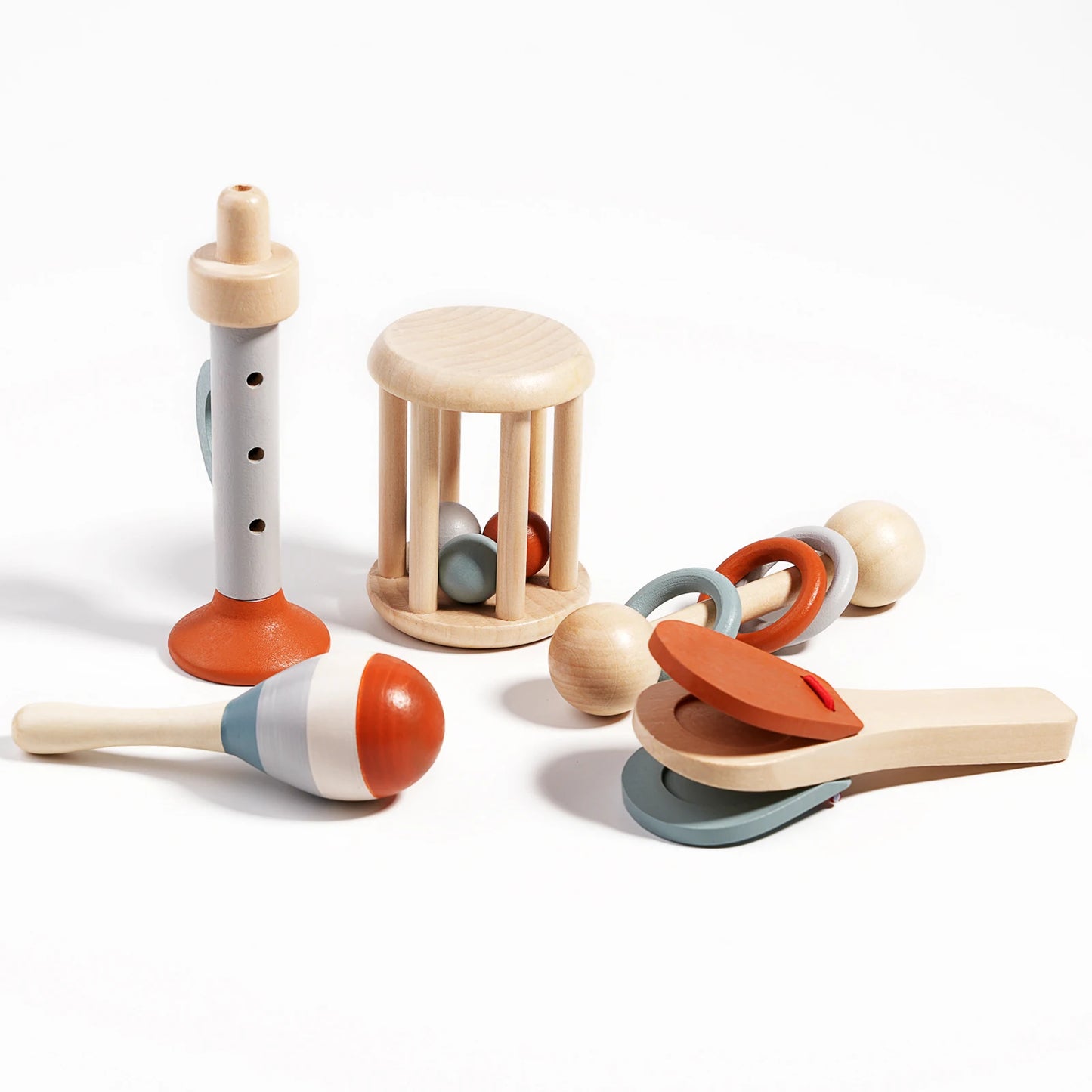 Wooden Baby Handheld Bell Toy – Soothing & Educational Gift