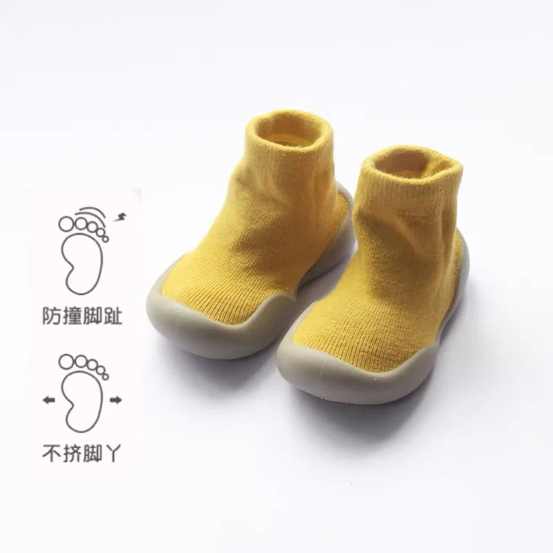 Non-Slip Baby Walking Shoes – Soft Sock-Style Shoes for Boys & Girls (Spring/Autumn)
