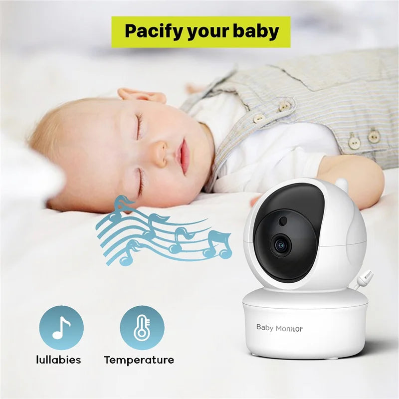 Babystar 5″ Video Baby Monitor with PTZ Camera & Two-Way Audio