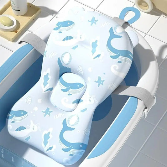 Portable Baby Bath Cushion | Soft Anti-Slip Floating Safety Mat for Newborns