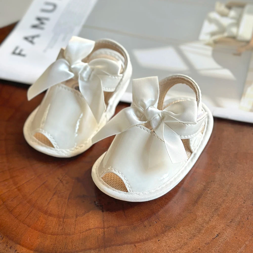 Soft Sole Baby Sandals – Anti-Slip First Walker Shoes with Bowknot (Summer)