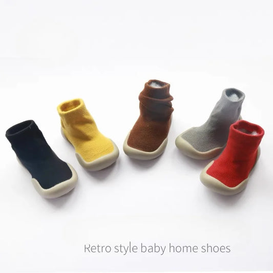 Non-Slip Baby Walking Shoes – Soft Sock-Style Shoes for Boys & Girls (Spring/Autumn)