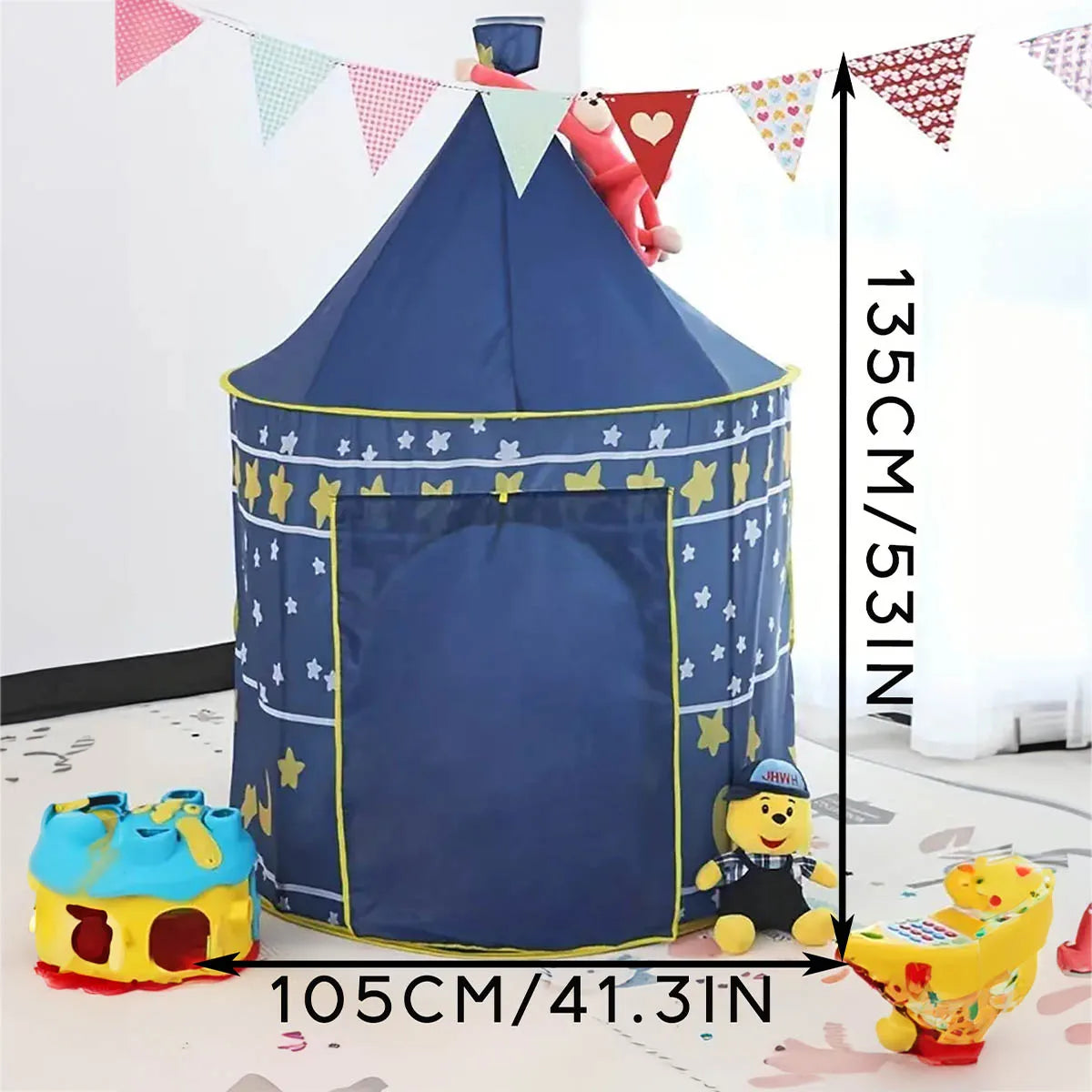 Night Sky Kids Play Tent – Cute Castle for Boys & Girls