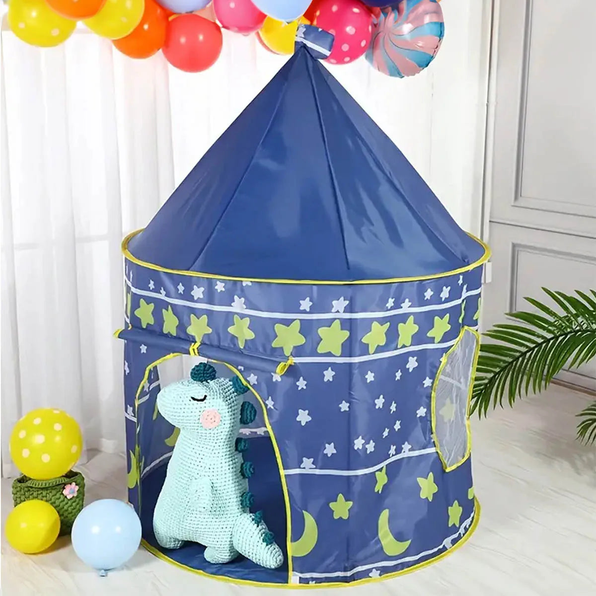 Night Sky Kids Play Tent – Cute Castle for Boys & Girls