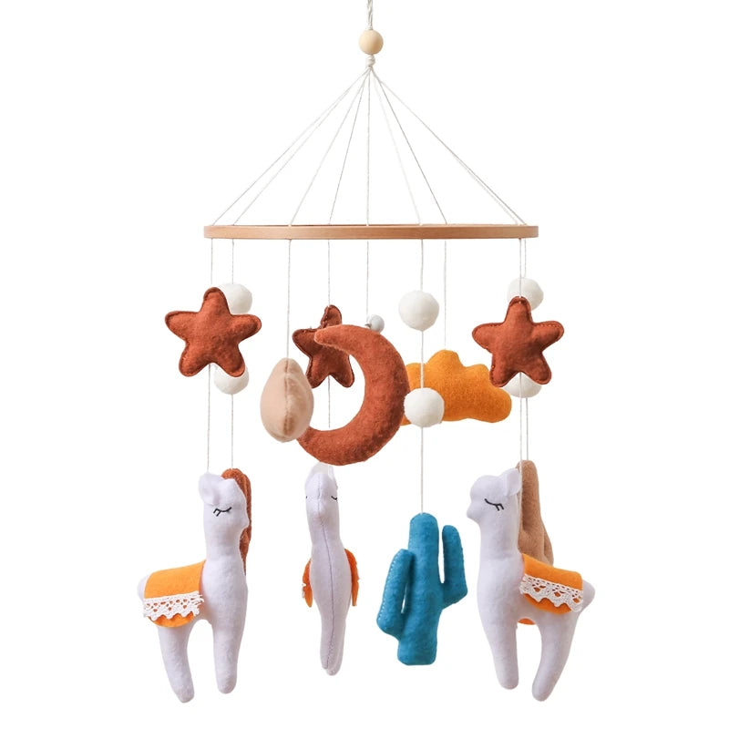 Baby Crib Mobile Rattle Toy – Pink Teddy Bear