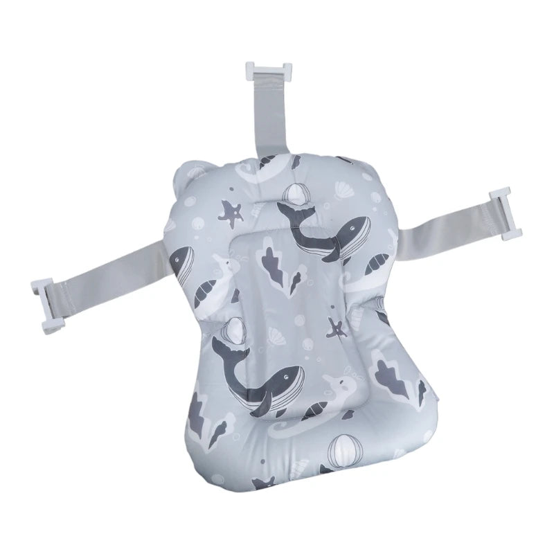 Portable Baby Bath Cushion | Soft Anti-Slip Floating Safety Mat for Newborns