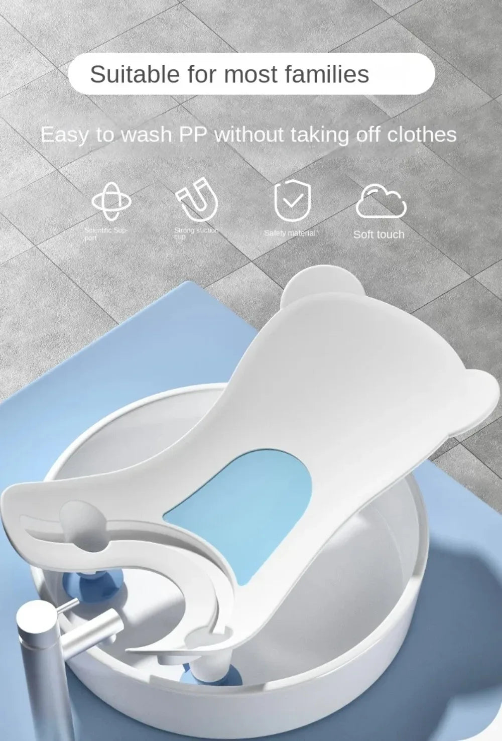 Newborn Baby Bathtub & Fart Washing Basin | Gentle Cleaning Tool for Boys & Girls
