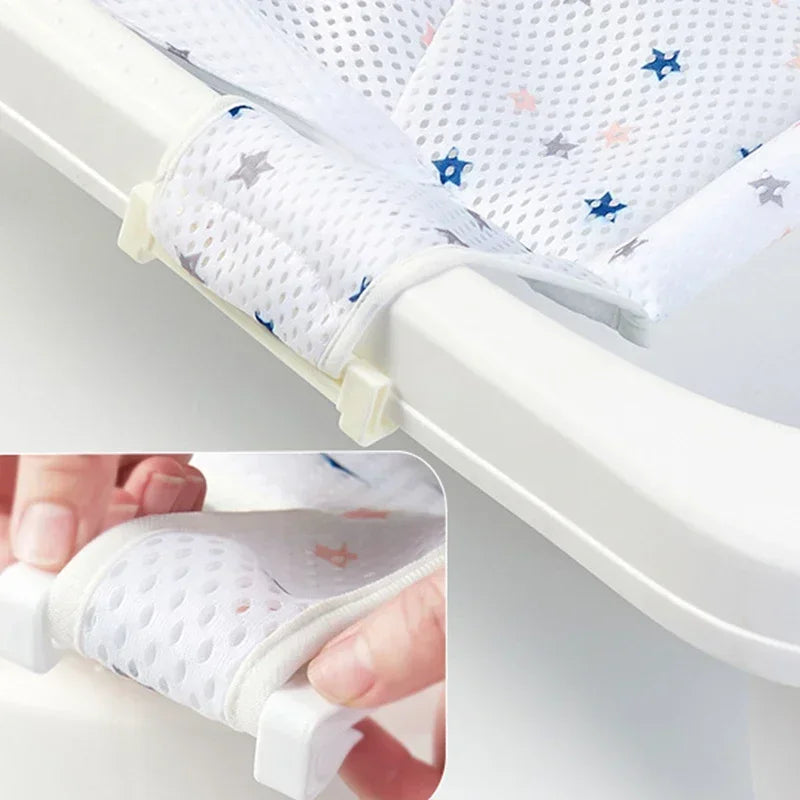 Adjustable Baby Bath Net Seat Cushion