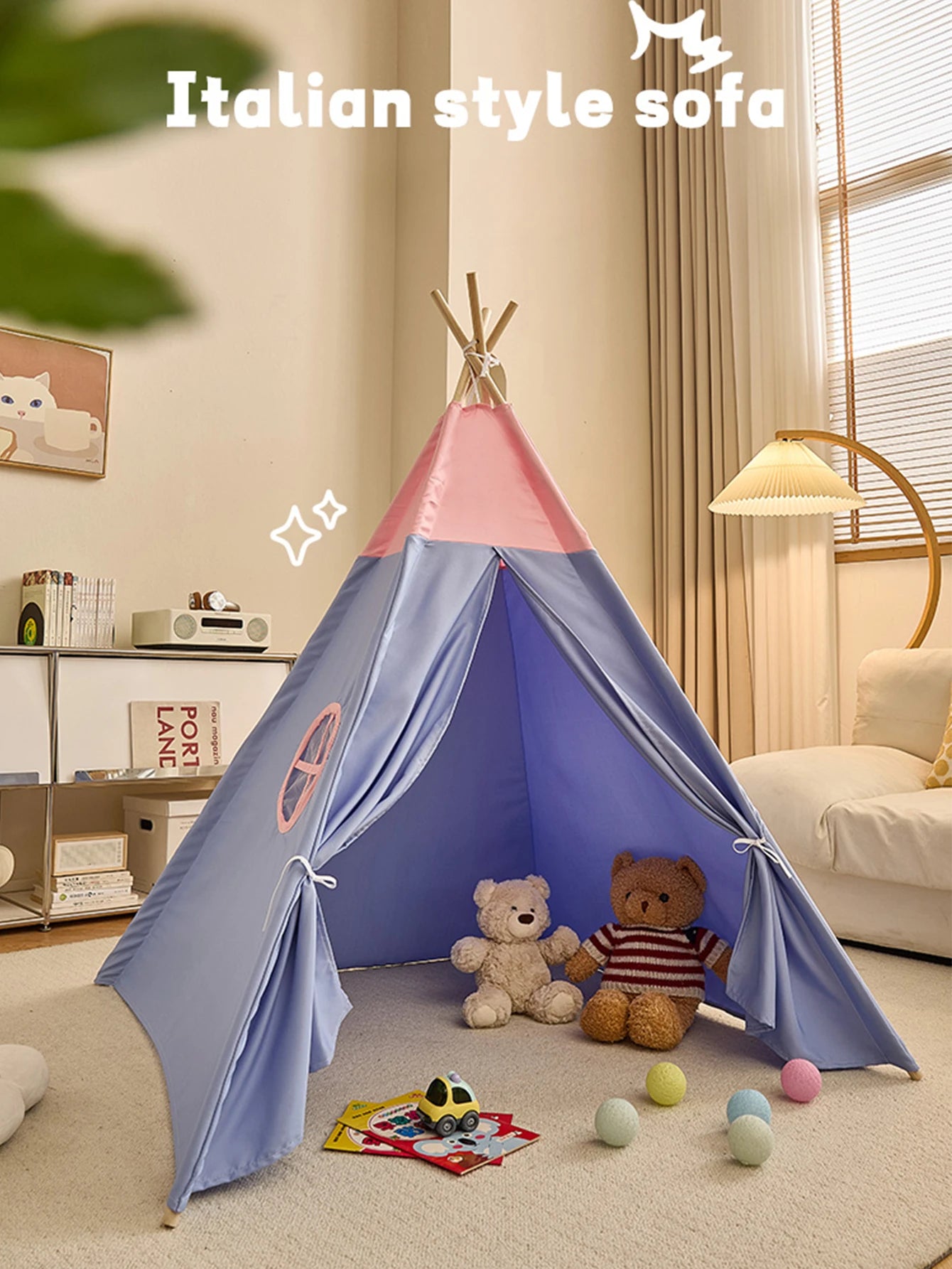 Kids Playhouse Tent – 1.6M Indoor & Outdoor Teepee