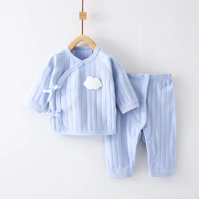 Newborn Baby Outfit Set (0–6M) – Long Sleeve Top & Pants