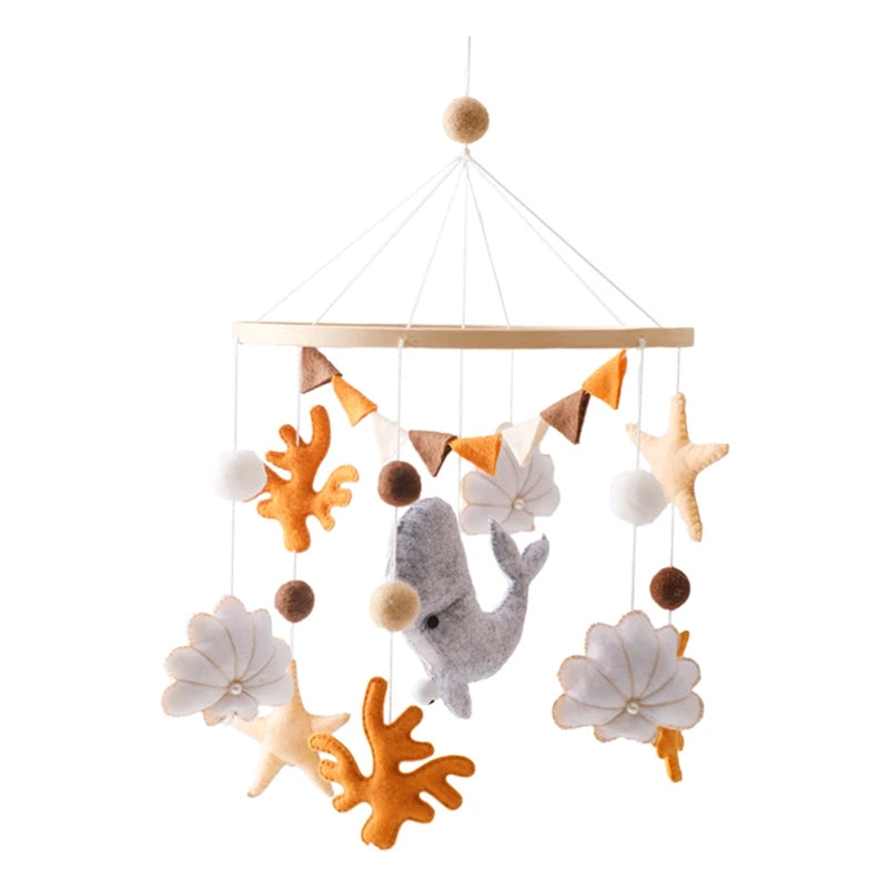Baby Crib Mobile Rattle Toy – Pink Teddy Bear