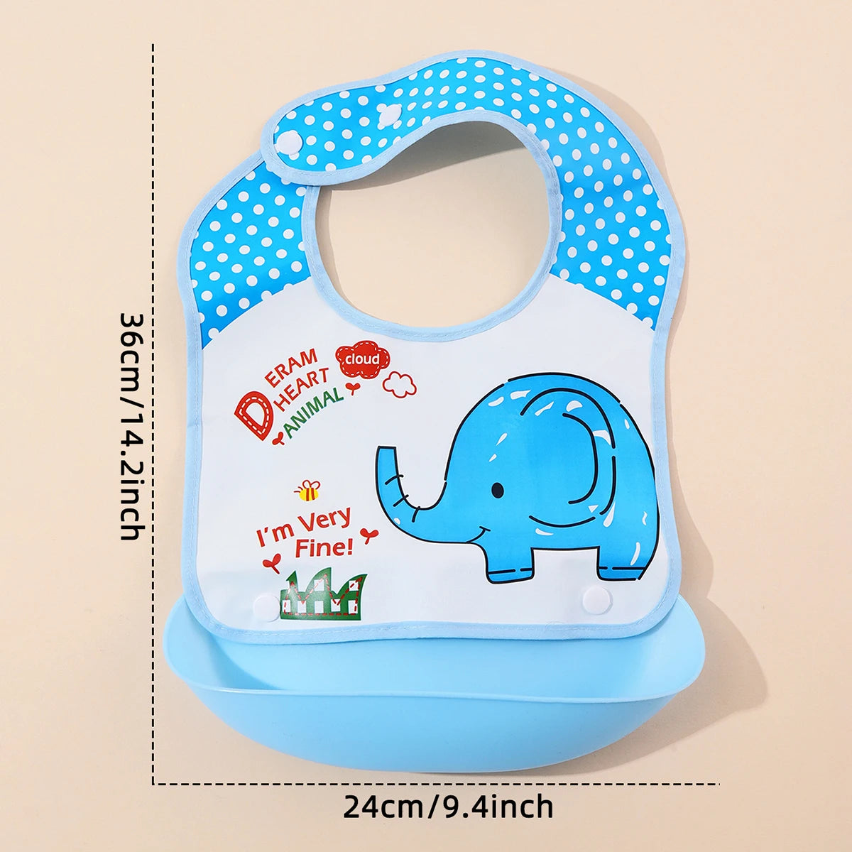 Baby Waterproof Feeding Bib