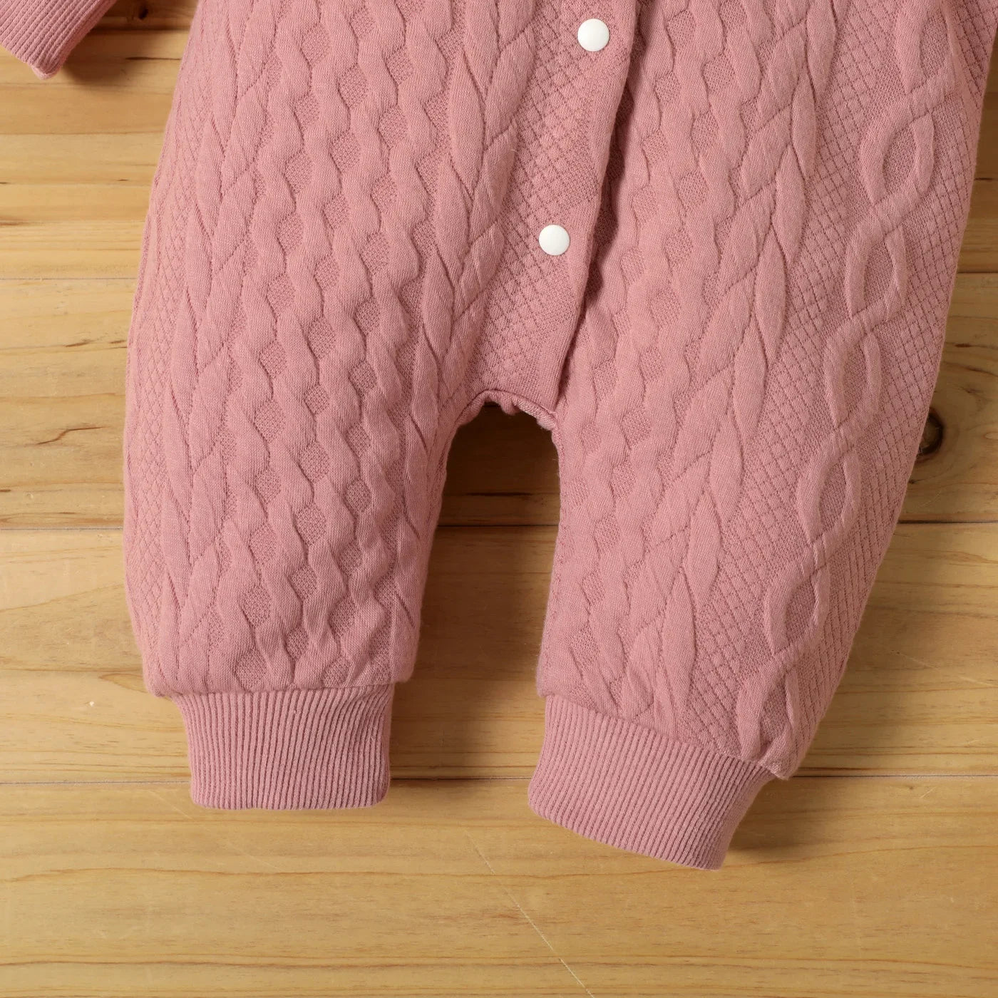 Hooded Baby Romper with Ears (0–18M)