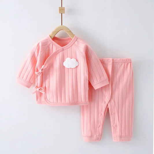 Newborn Baby Outfit Set (0–6M) – Long Sleeve Top & Pants
