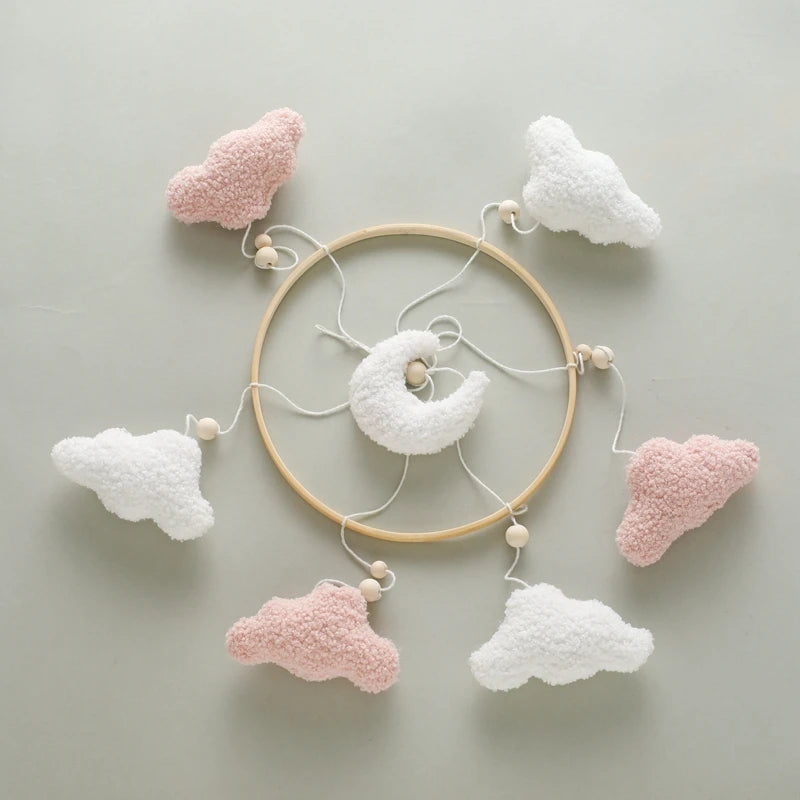 Baby Crib Mobile Rattle Toy – Pink Teddy Bear