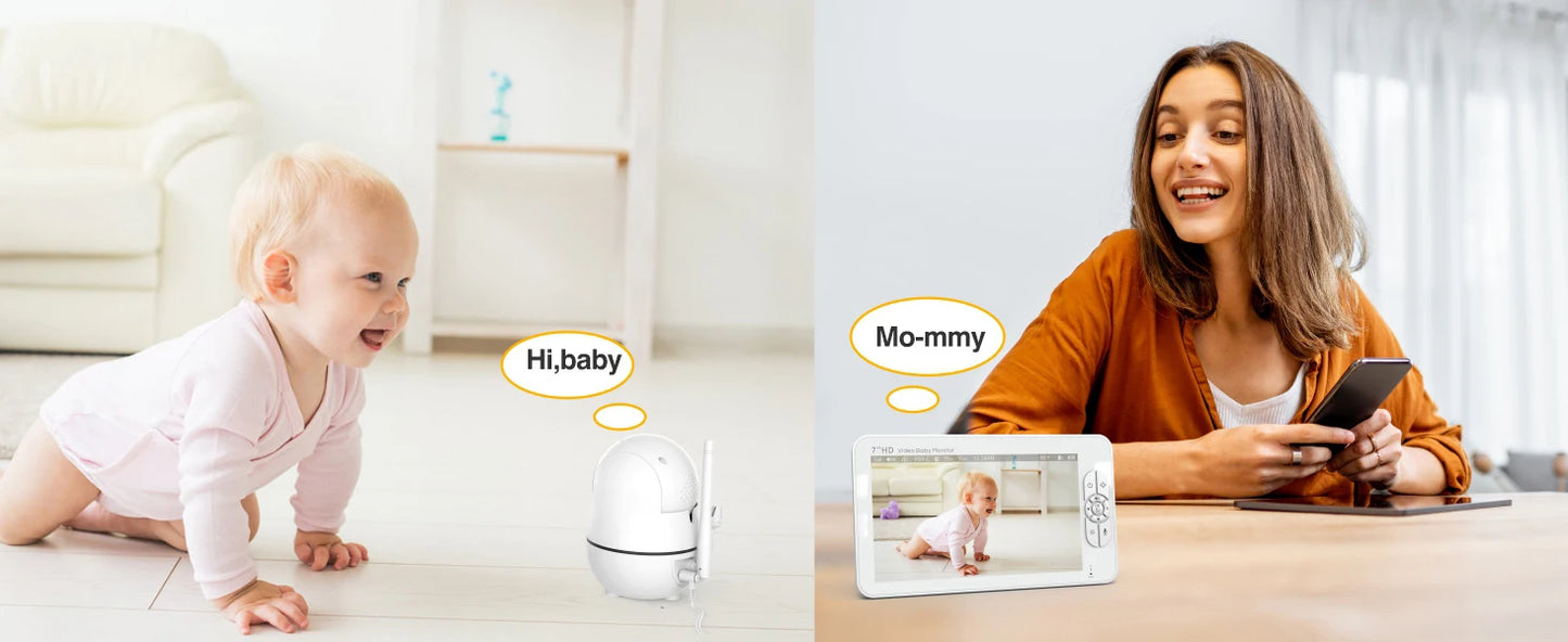 Babystar 7" HD Video Baby Monitor