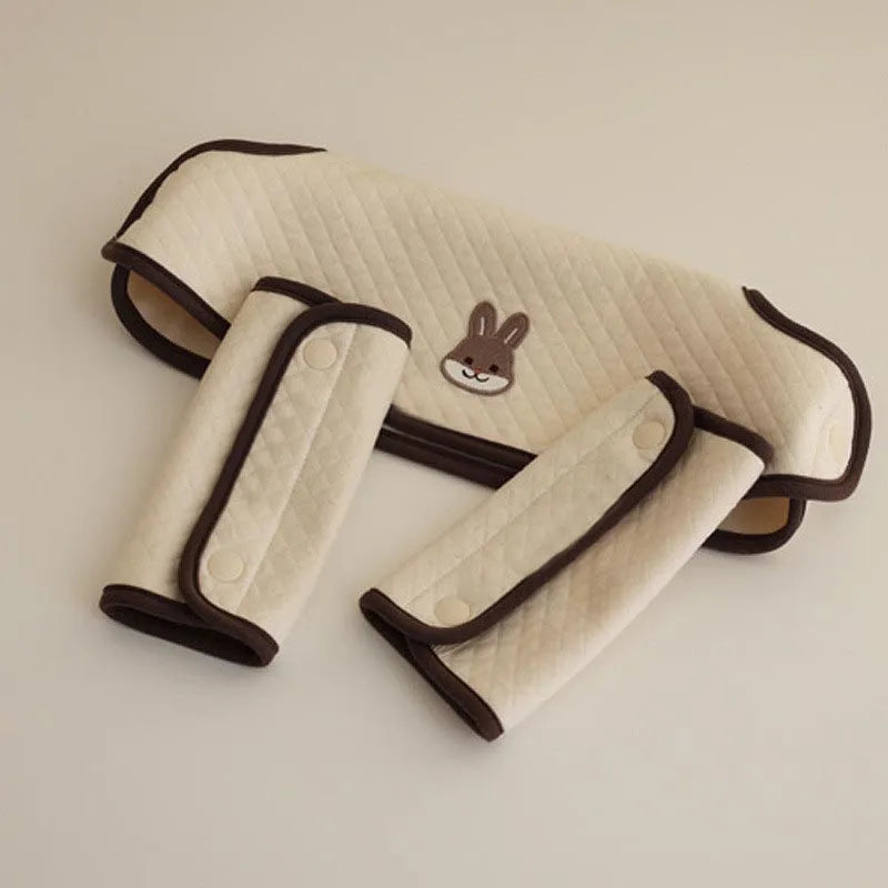 Baby Carrier Bib Set | Chest & Shoulder Strap Protective Covers