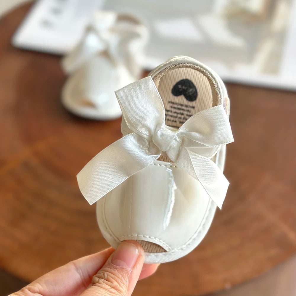 Soft Sole Baby Sandals – Anti-Slip First Walker Shoes with Bowknot (Summer)