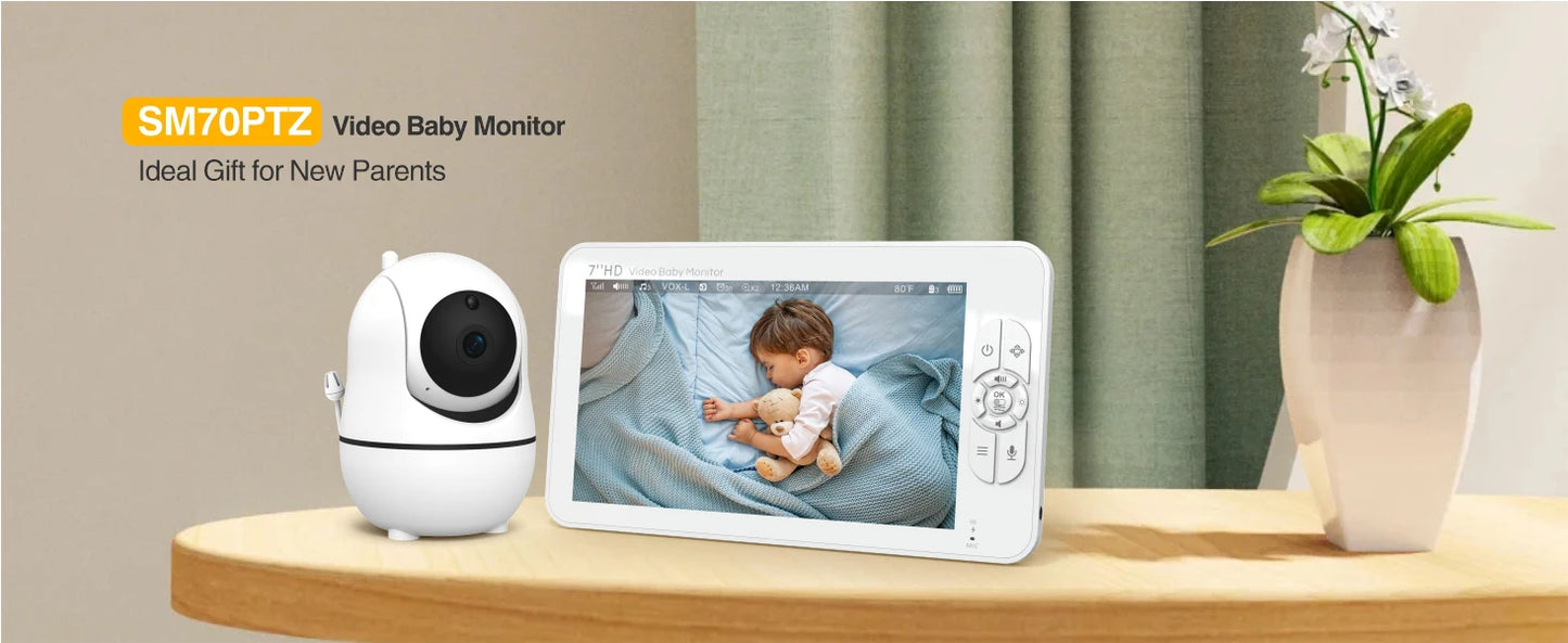 Babystar 7" HD Video Baby Monitor