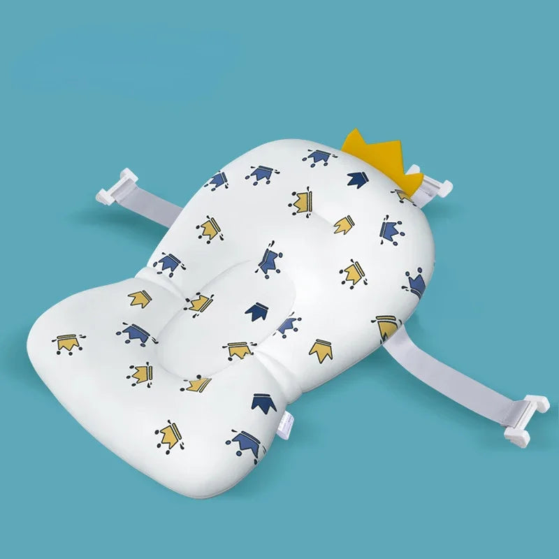 Foldable Baby Bath Support Cushion | Non-Slip Newborn Safety Bath Pillow Seat