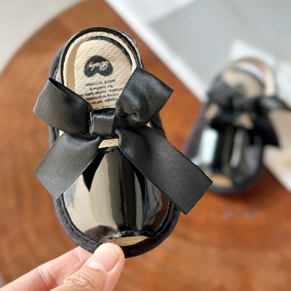Soft Sole Baby Sandals – Anti-Slip First Walker Shoes with Bowknot (Summer)