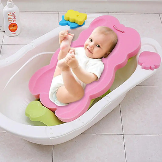 Non-Slip Baby Bath Support Pad | Soft Infant Shower Cushion & Portable Bath Mat