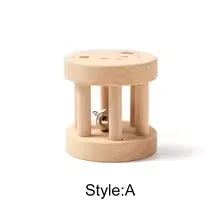 Wooden Baby Handheld Bell Toy – Soothing & Educational Gift
